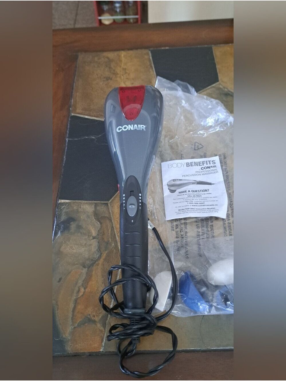 CONAIR Body Benefits Handheld professional percussion Massager therapy corded
